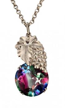 Náhrdelník ”vinná réva” s mystickým topazem Náhrdelník ”vinná réva” s mystickým topazem