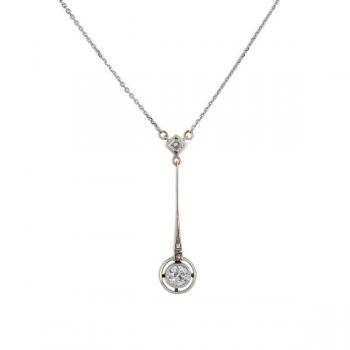 Art Deco diamantový zlatý náhrdelník 0,63 ct Art Deco diamantový zlatý náhrdelník 0,63 ct